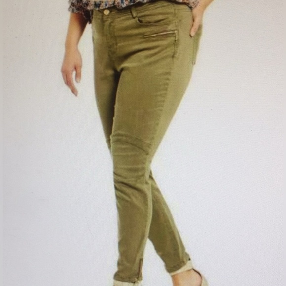 2 for $20 ❤️Gibson Latimer Plus Size Moto Skinny Jeans - Picture 1 of 10